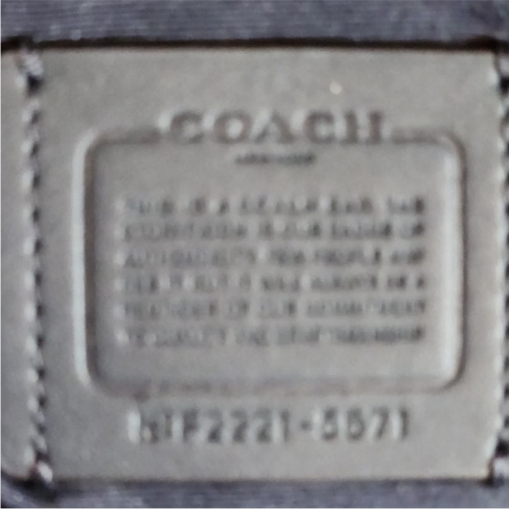 Coach Tan Backpack with Signature Monogram - Picture 3 of 12